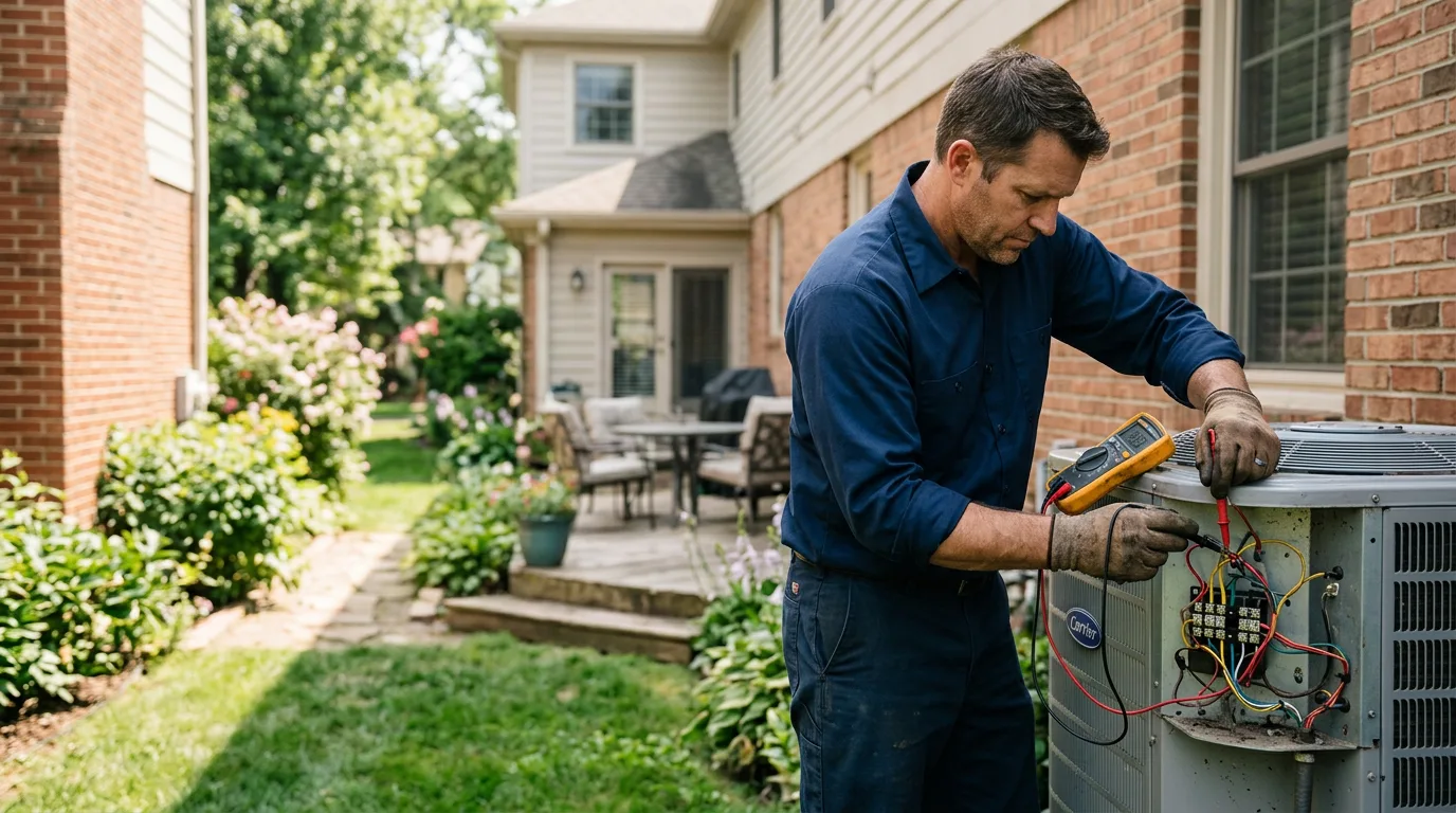 HVAC technician working near Jacksonville, FL